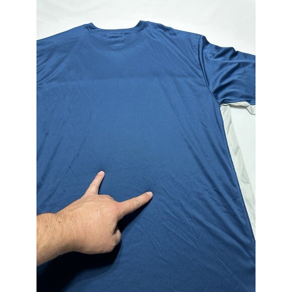 North Face Shirt Adult Mens Vapor Wick Navy Blue Crew Neck Lightweight *READ - Picture 6 of 12